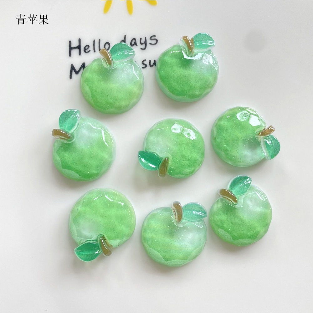 Set 10 phụ kiện làm kẹp tóc/ điện thoại hình trái cây