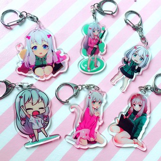 Móc khóa mica EROMANGA SENSEI Tác giả đào hoa