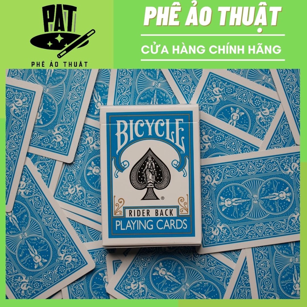 Bộ bài tây ảo thuật - Bicycle Rider Back màu Xanh Trời - Hàng chính hãng [Hàng Mỹ]