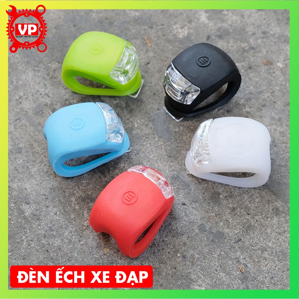 Bộ 2 đèn gắn trước + sau xe đạp [nhiều màu]