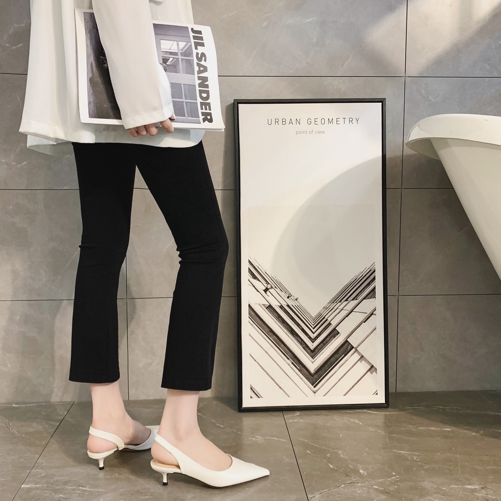 Giày Cao Gót Nữ Slingback Da Mịn Ôm Chân Cidu GN07