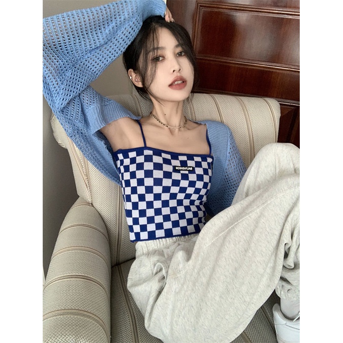 Set Áo Croptop Caro + Áo Khoác Ngoài Tay Dài Smide Clothing