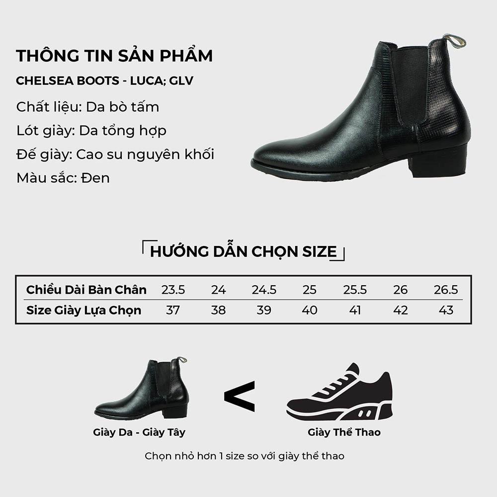 Chelsea boots G2 kiểu boot cao cổ da bò cao cấp đế gỗ khâu chắc chắn, Giày boot nam dáng giày tây chelsea boot nam