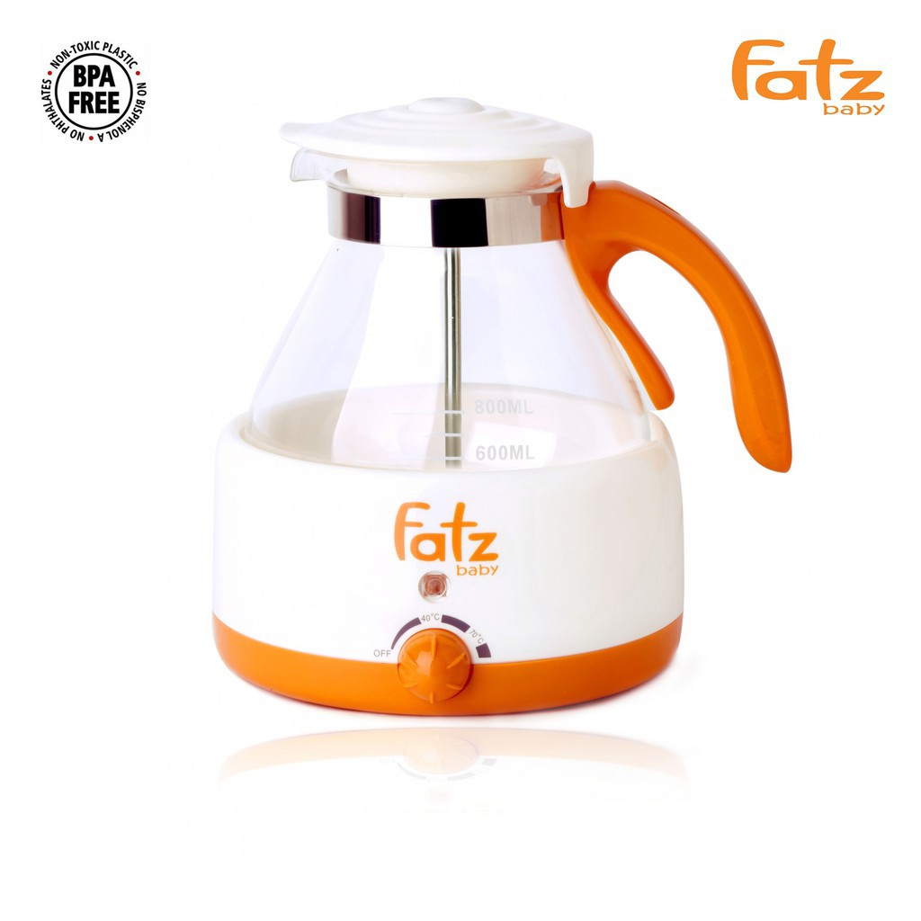 (BẢO HÀNH 24 THÁNG) Máy hâm nước pha sữa có nhiệt kế 800ml Hàn Quốc Fatzbaby FB3005SL