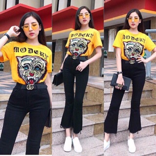 Quần Jean ống vẩy cam kết chuẩn mẫu