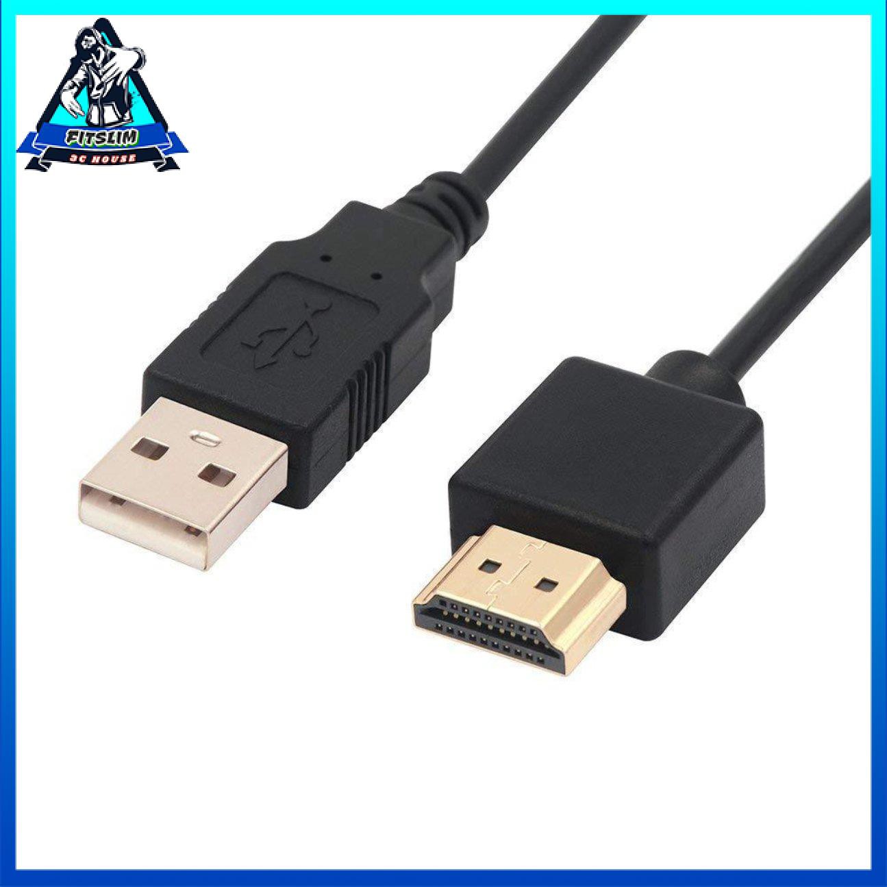 0.5 mét Kích thước di động Cáp USB to HDMI chính xác cao Cáp sạc nam