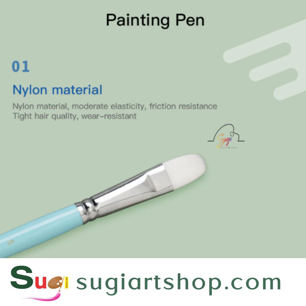 Bộ cọ vẽ Himi 3 cây, Cọ vẽ màu thạch Himi 3 cây