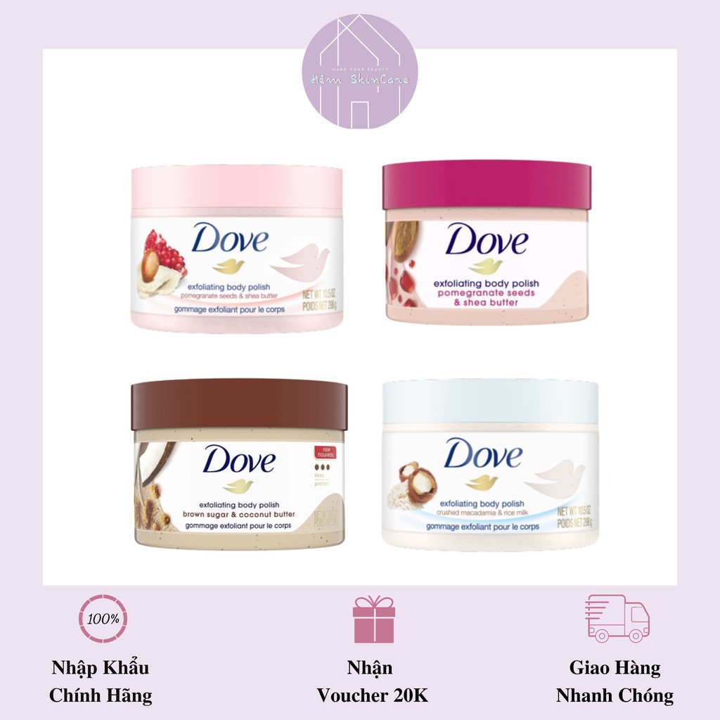 Dove - Tẩy Da Chết Mịn Thơm Body | BigBuy360 - bigbuy360.vn