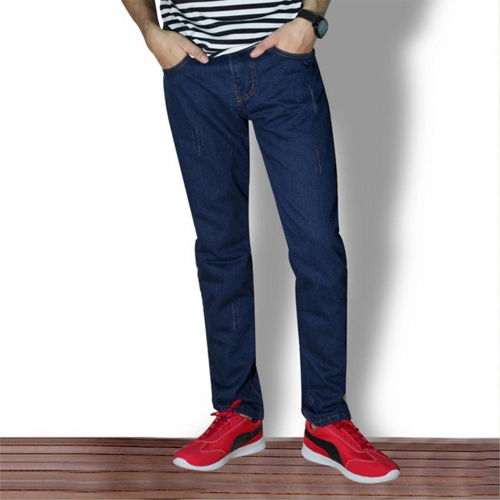 Quần Bò Nam 2STOREGLE Đen Trơn Dáng Đẹp Chất Mịn Co Giãn Nhẹ Ít Phai Màu Trẻ Trung