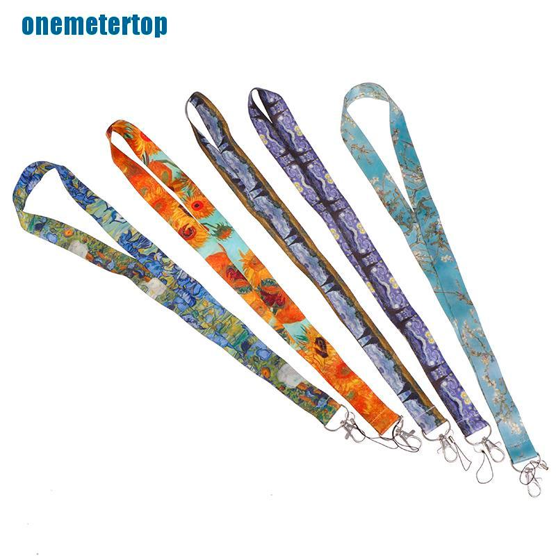 1 Dây Đeo Thẻ ID / Điện Thoại Họa Tiết Tranh Van Gogh