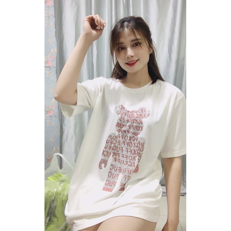 ❤Áo phông đính đá sang chảnh🍀 video ảnh thật