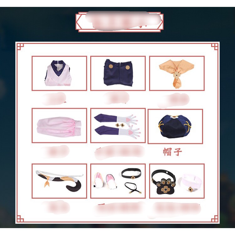 Set cosplay Diona Genshin Impact