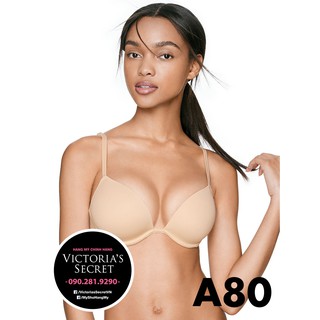 (Áo Vic) 36A, A80 - Áo nude trơn,  nâng nhiều Super Push-up, Nude - Pink, Victoria's Secret