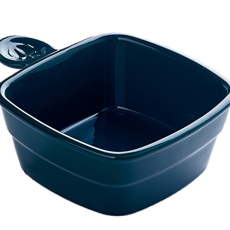 Bát sứ ăn dặm hình vuông tay cầm thủy thủ - Nhiều màu