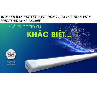Đèn led bán nguyệt 1,2M 40W Rạng Đông siêu sáng tràn viền MODEL BD M36L 120-40W