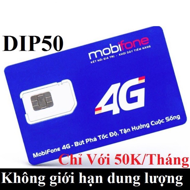 Sim 4G Mobifone KHÔNG GIỚI HẠN DUNG LƯỢNG DATA DÙNG TOÀN QUỐC ED60 (60k/tháng)