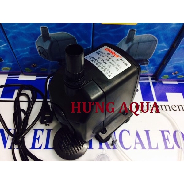 Bơm bể cá - máy bơm nước hồ cá, hồ thủy sinh, hòn non bộ, tiểu cảnh Lifetech AP-3100, AP-3500 chạy êm khỏe