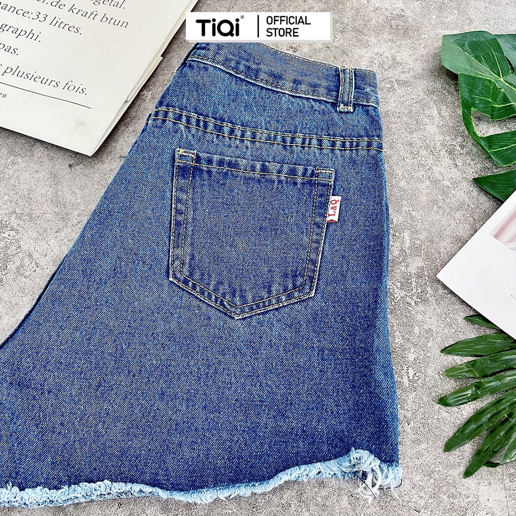 Quần short nữ vải jeans cotton lưng cao TiQi Jeans S2-430