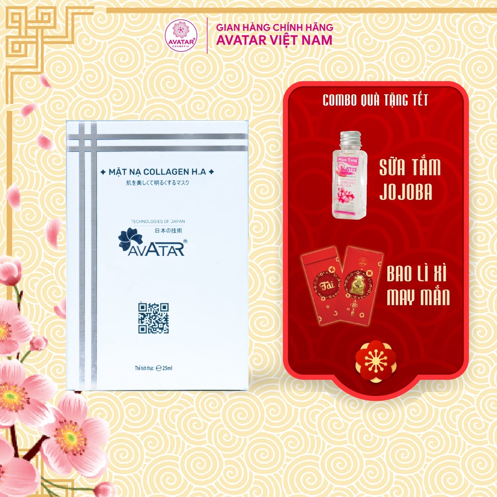 [GIFT] Mặt nạ collagen AVATAR siêu dưỡng da chống lão hóa hộp 5 miếng