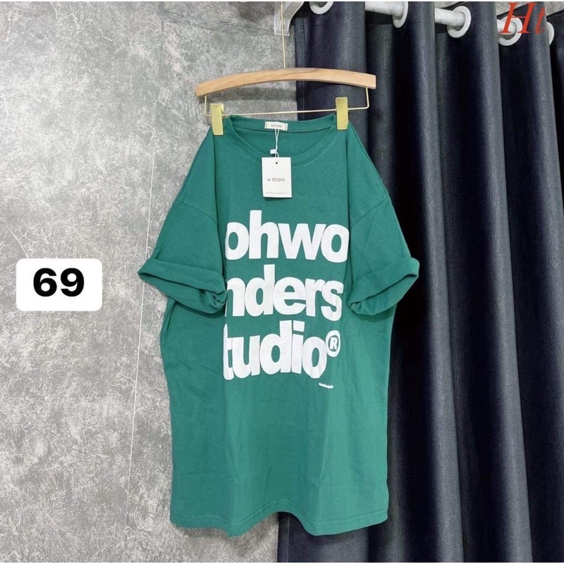 Áo phông ba dòng chữ to HT11