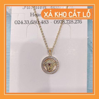 Dây chuyền bạc 925 xi vàng 18k mặt ver