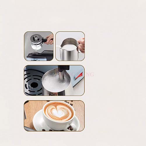 Máy pha cà phê Bear CF-B02V1 - Hàng chính hãng - Thiết kế đep, Dễ sử dụng,Dễ lau chùi