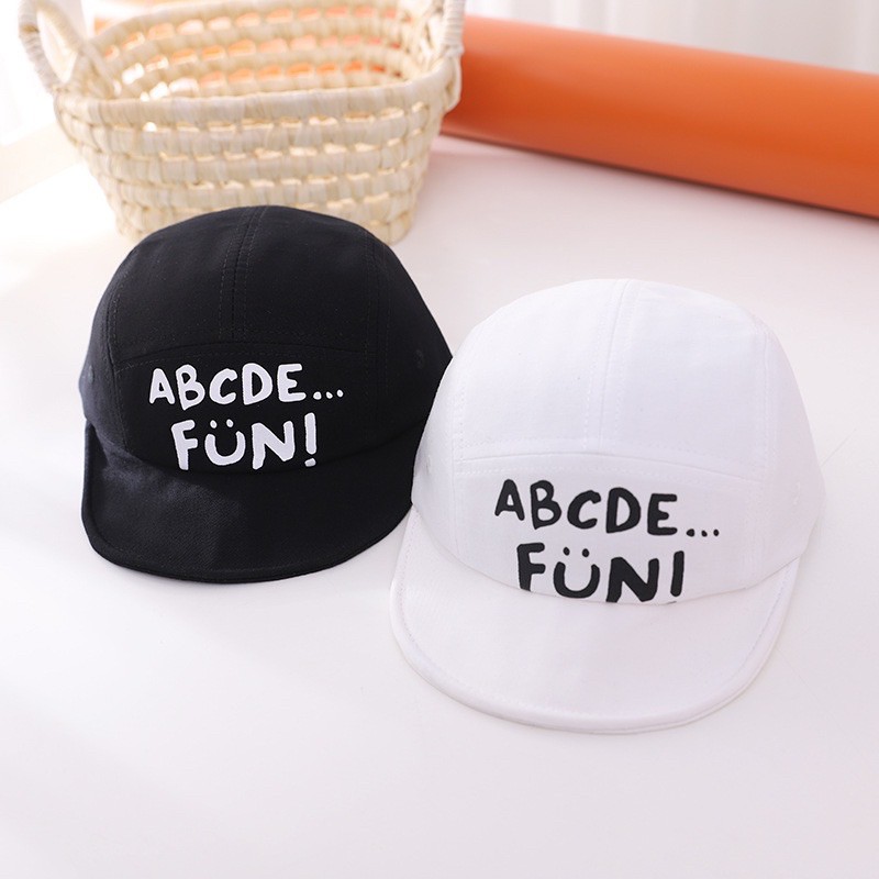 Mũ chữ dành cho bé trai bé gái mùa hè ABCDE Fun mã D25