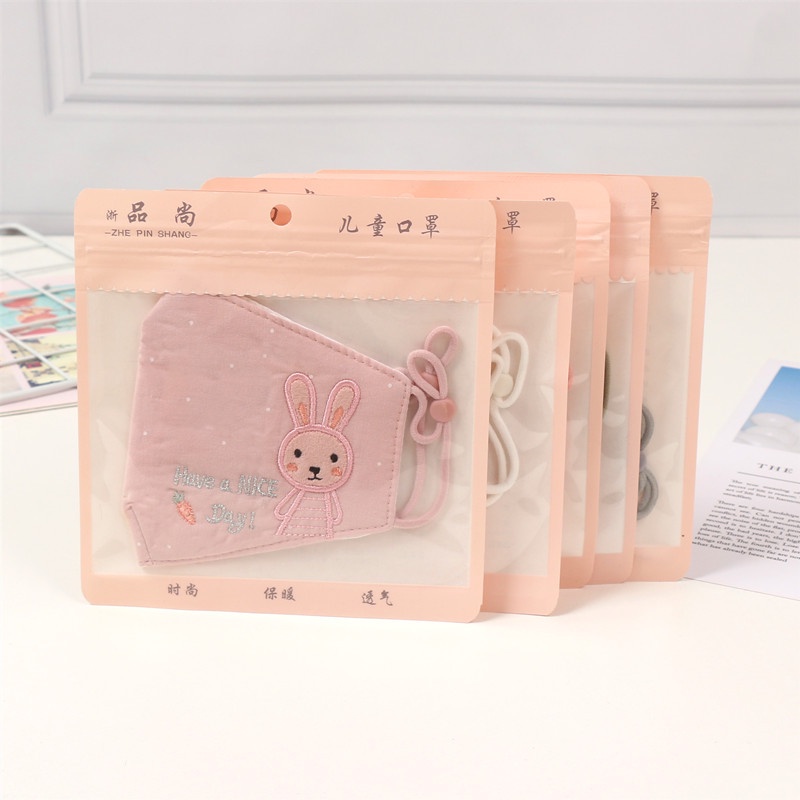 Khẩu Trang Chống Bụi Thoáng Khí In Hình Thỏ Dễ Thương Có Thể Tái Sử Dụng Cho Bé 2-10 Tuổi