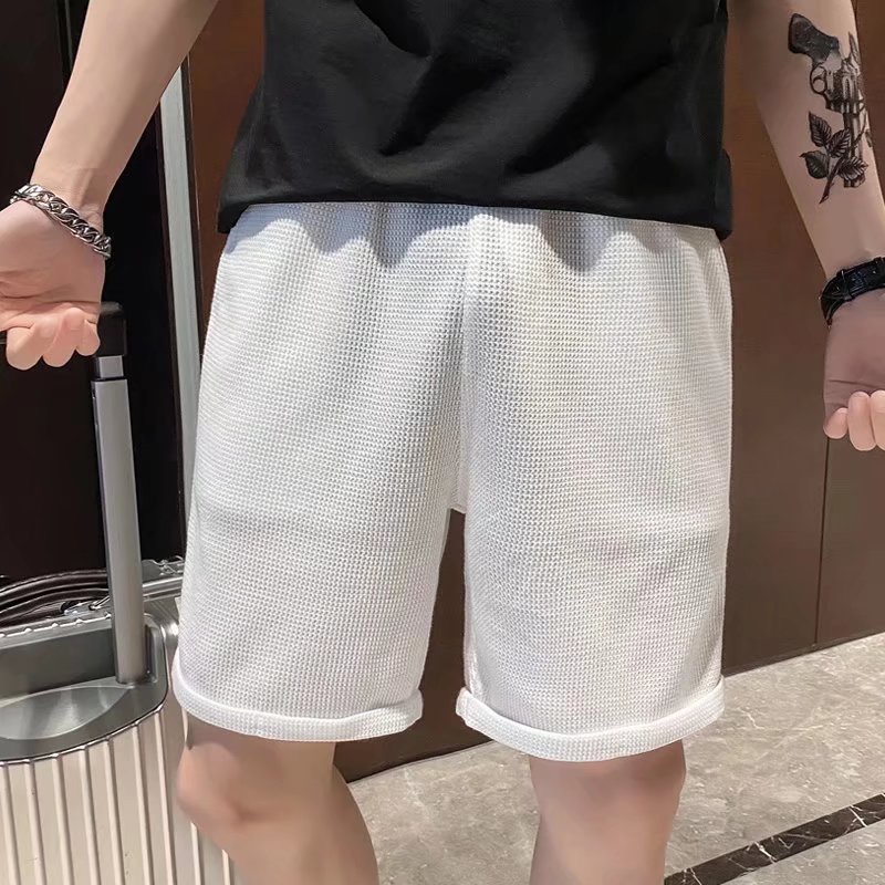 Quần Short Thể Thao Lưng Thun Ống Rộng Phong Cách Hip Hop Nhật Bản Cho Nam