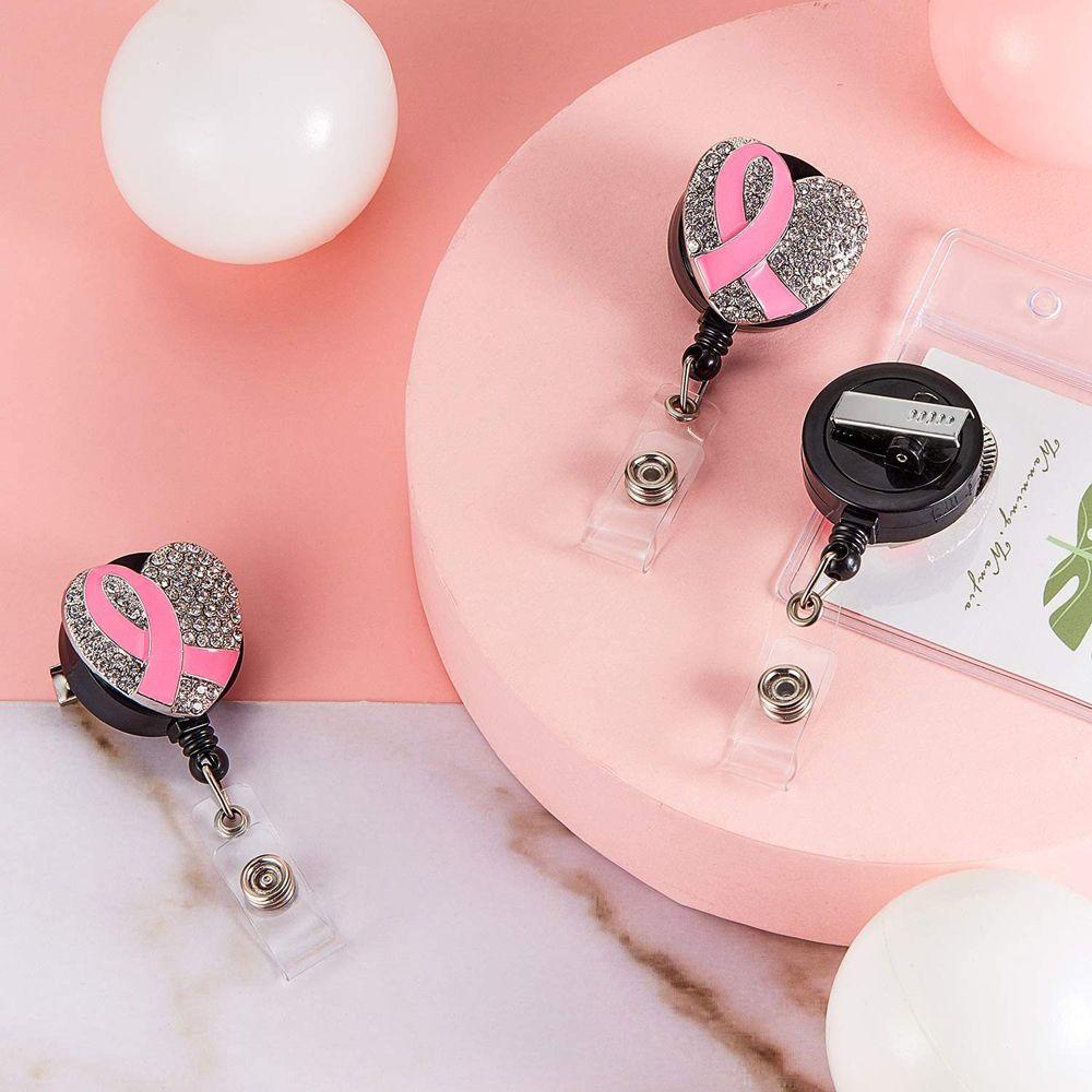 LANFY Set 3 Kẹp Giữ Thẻ Tên / Thẻ ID Hình Trái Tim Cho Nhân Viên Y Tá / Bệnh Viện