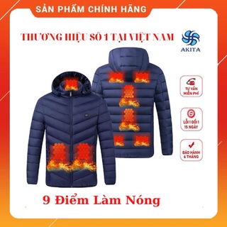 [ Mặc Là Ấm ] Áo Sưởi Ấm Nhật Bản 9 Điểm Nóng, Bộ Áo Sưởi Ám Mấu 2021, Sản Phẩm Áo Phao Có Chế Độ Sưởi Ấm