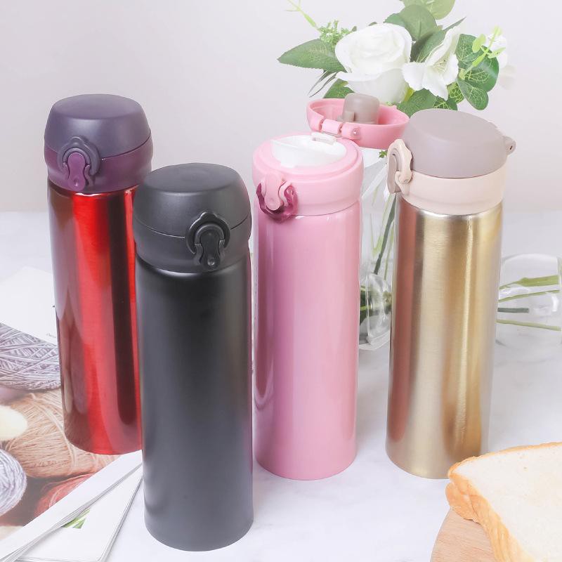 Bình nước giữ nhiệt 2 lớp bọc nhựa BNP4 400-500ML Bình nước inox/thủy tinh