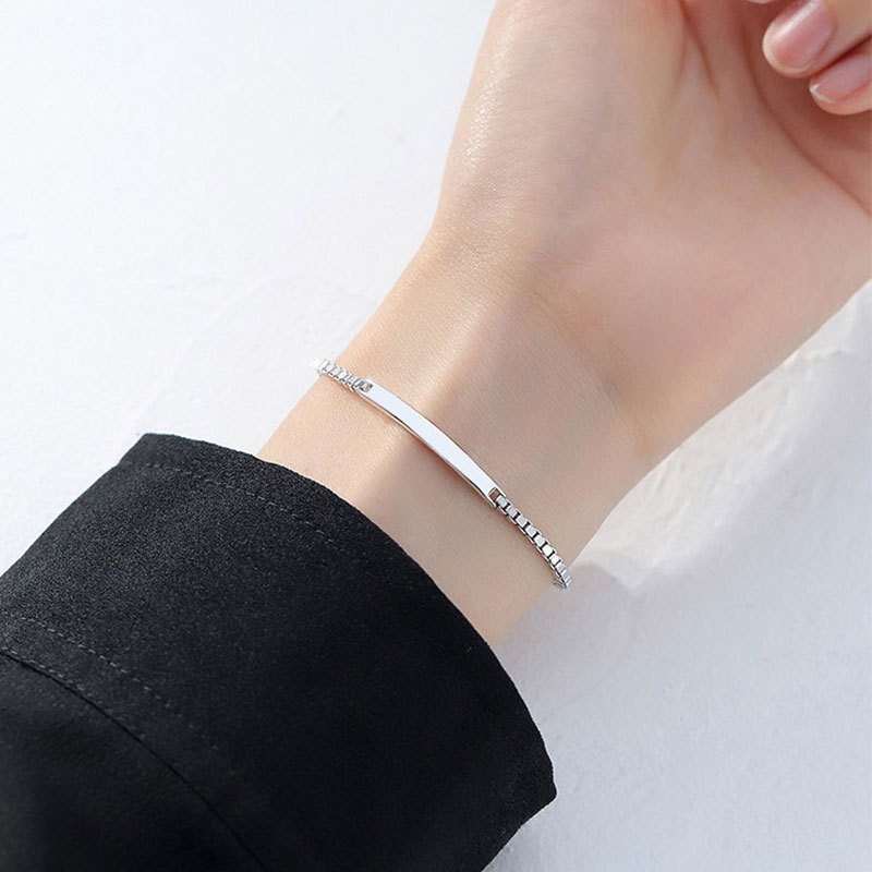 Vòng tay bạc 925 Khắc tên - có thể làm vòng đôi(MSP: 170160)