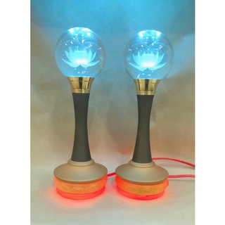 Bộ Đèn Thờ Cúng Pha Lê Hoa Sen 90018