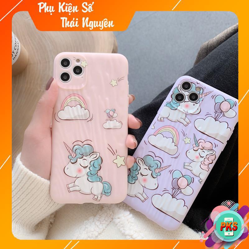 ỐP LƯNG KỲ LÂN- Unicorn DỄ THƯƠNG HÀN QUỐC -  DẺO SÓNG LỒI - NHĂN 6 6PLUS 7PLUS 8PLUS X XSMAX 11 11PROMAX -Hồng Anh Case