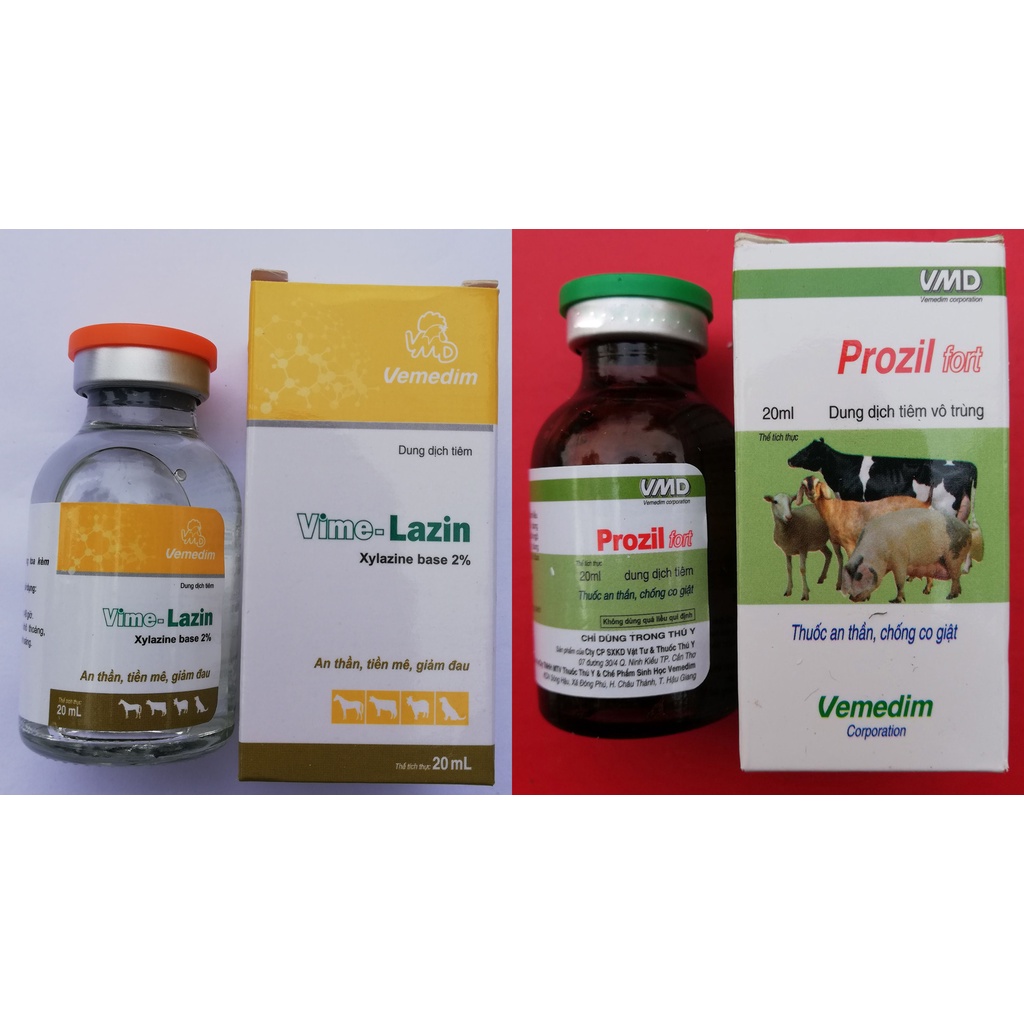 1 lọ Prozil fort 20ml dùng tốt cho gia súc, lợn, heo, chó, mèo. Dùng khi lợn mẹ cắn con, Heo mẹ không cho con bú