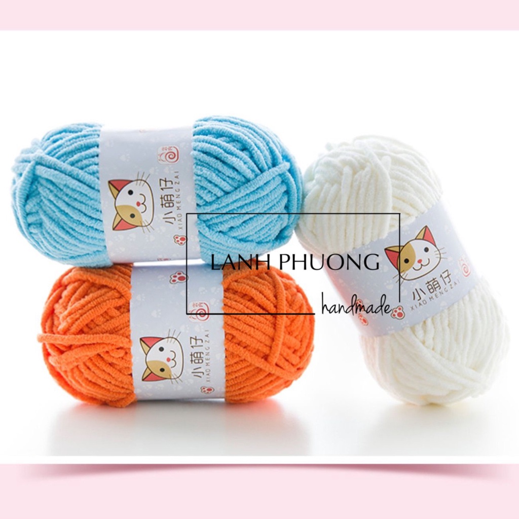 Len Nhung Mèo 50gr_ len nhung miu siêu mềm mịn