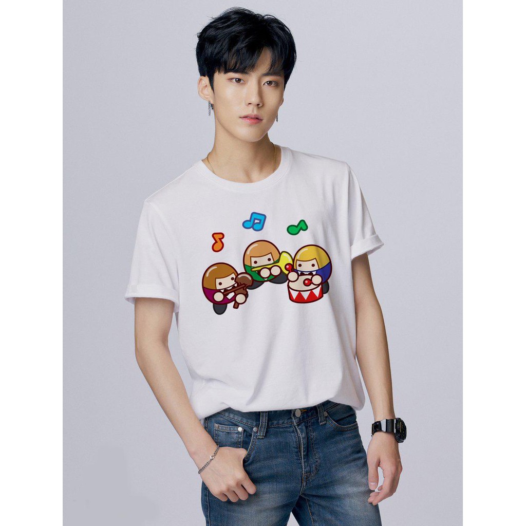 Áo thun Nam in hình Dàn Đồng ca Doraemon - Cotton Thun Phong Cách Cá Tính - Cực Chất Và Đẹp