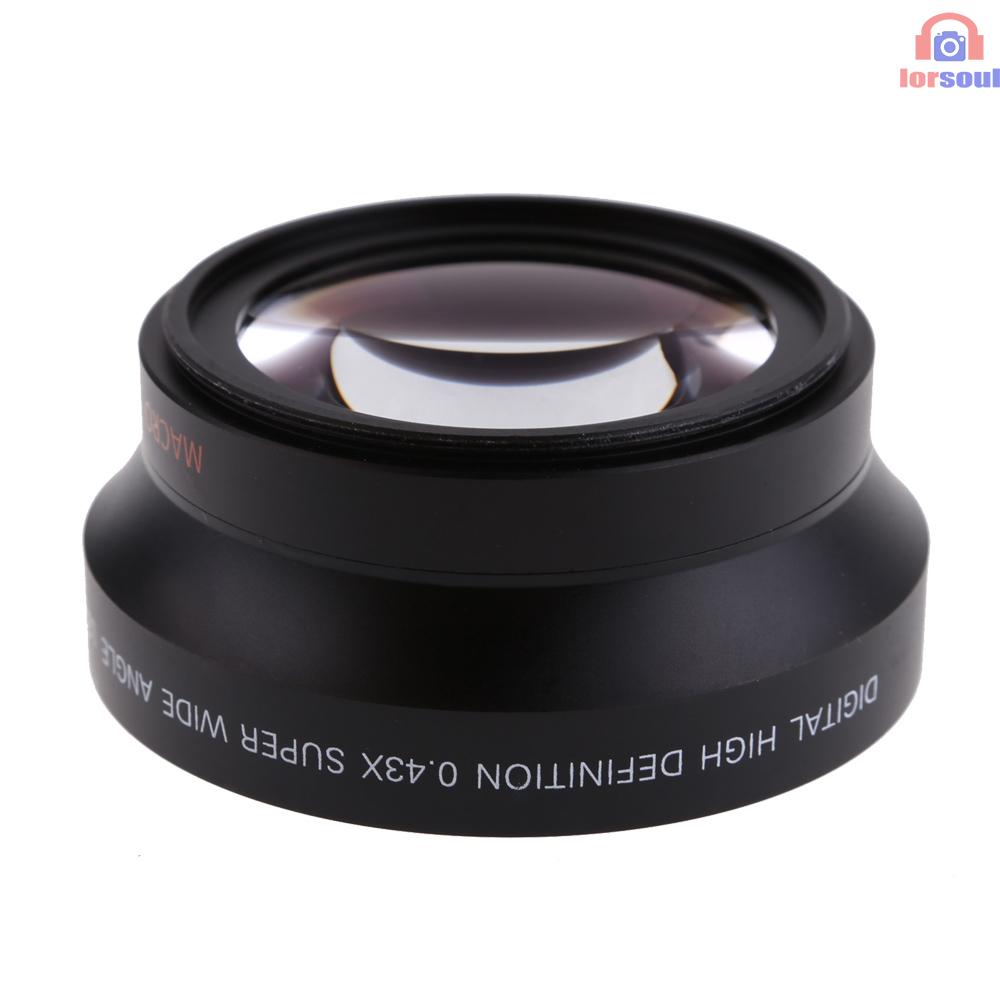 Bộ Thấu Kính Góc Rộng 67mm 0.43x Cho Rebel T5I T4I T3I 18-135mm 17-85mm Và 18-105 70-300vr