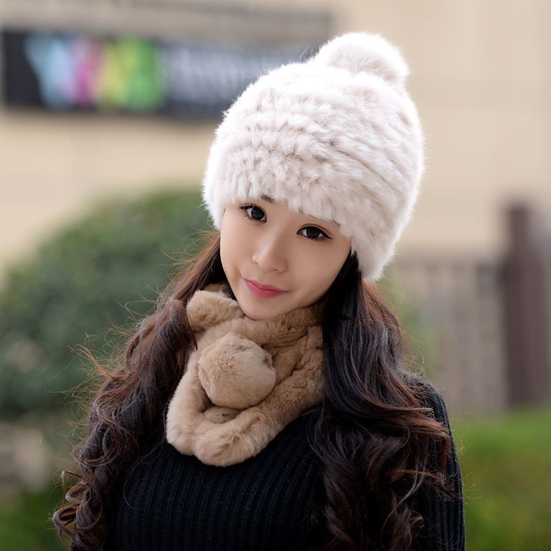 Mũ Lông Thỏ Nữ Một Quả  , Nón Lông