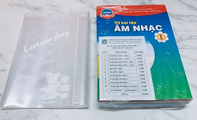 Trọn bộ 22 bìa bao kiếng sách giáo khoa lớp 1 “chân trời sáng tạo“ (không bán sách)