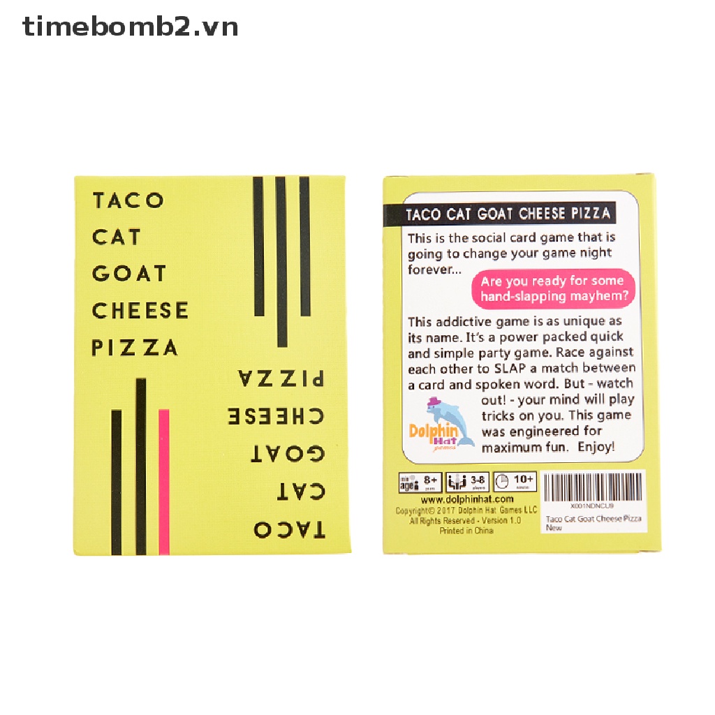 Bộ Thẻ Trò Chơi Taco Cat Goat Cheese Pizza Vui Nhộn Cho Gia Đình