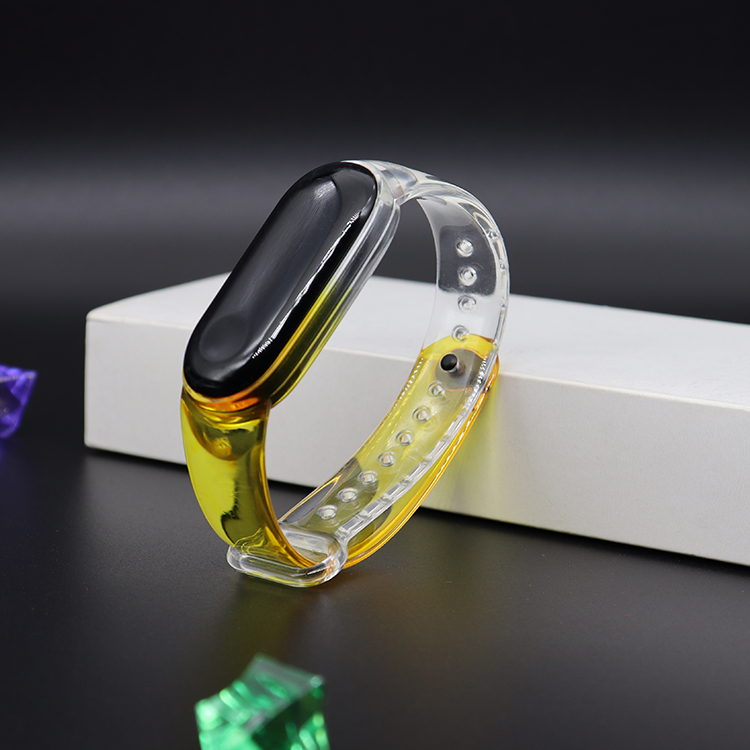 Dây silicon 6 màu trong suốt tùy chọn dùng để thay thế cho đồng hồ thông minh Xiaomi Mi Band 5