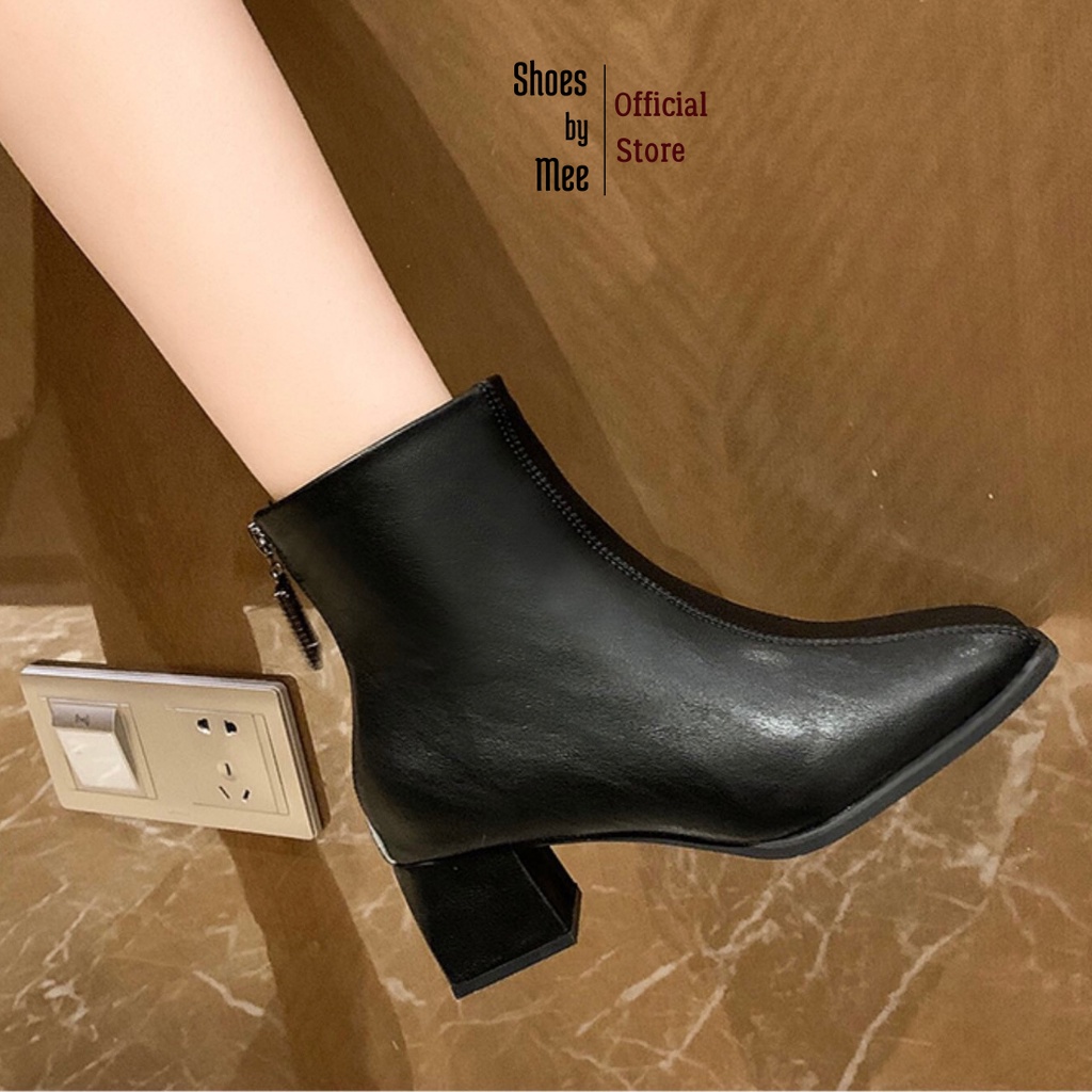 Giày Bốt Da Nữ Cao Cấp, FULLBOX 2021 Shoes by Mee Boots Lót Nỉ Phong Cách Hàn Quốc | WebRaoVat - webraovat.net.vn