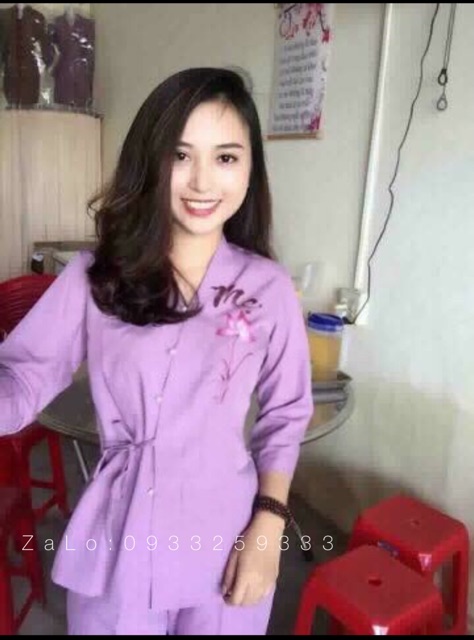 Đồ Lam Đi Chùa # Xéo Nơ Vẽ # Đồ Bộ Nữ