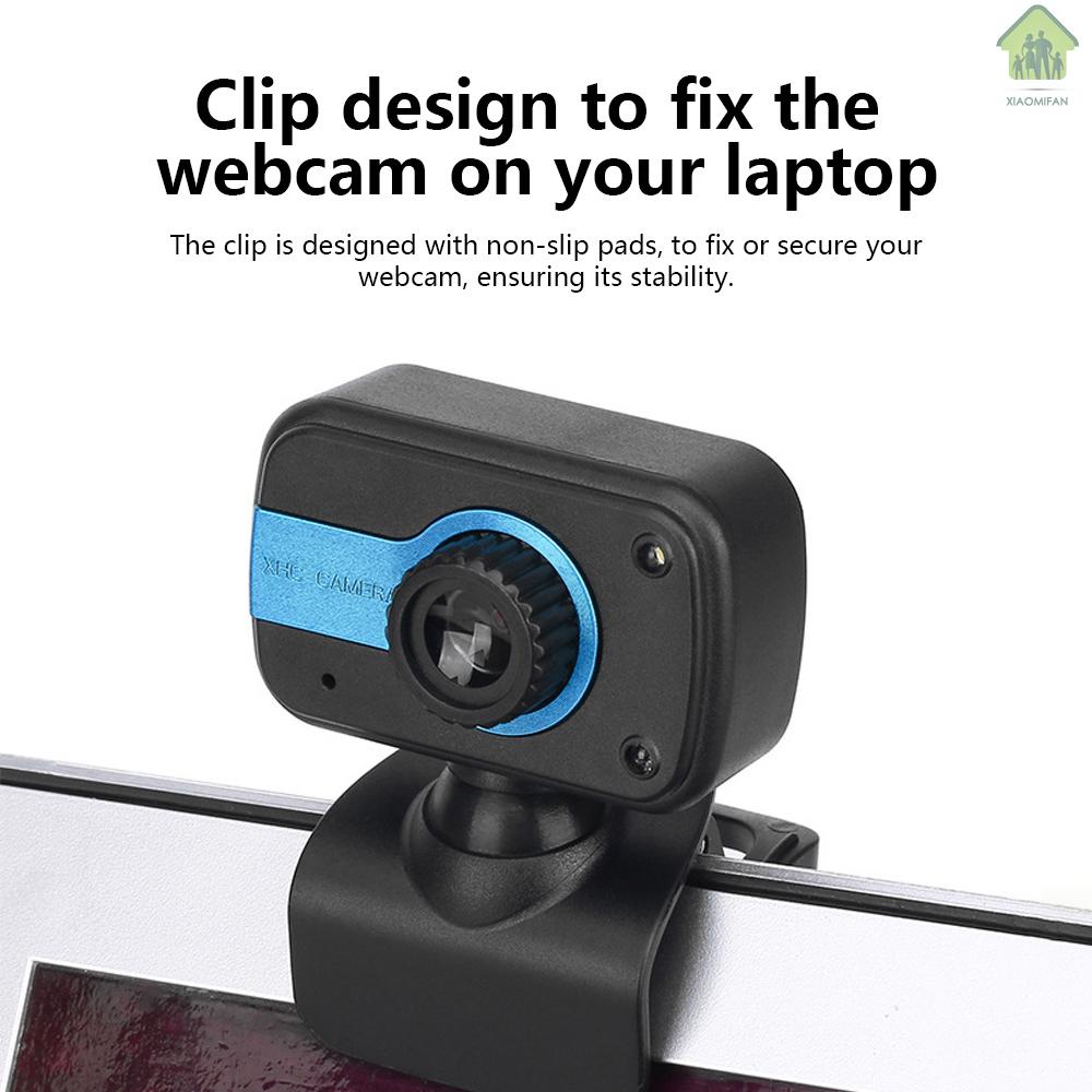 Webcam Xm Hd 480p 30fps Tích Hợp Micro Có Kẹp Gắn Máy Tính Để Bàn / Laptop Cổng Usb | BigBuy360 - bigbuy360.vn