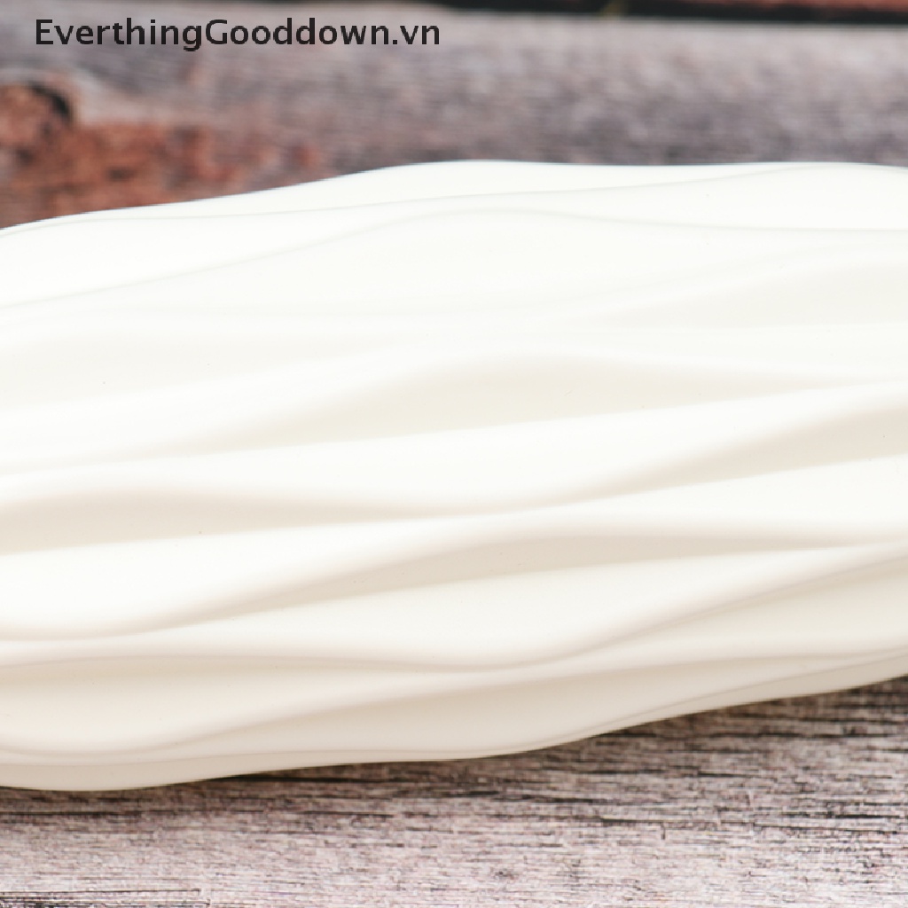 Everthinggood Bình Hoa Bằng Nhựa Giả Gốm Sứ Màu Trắng Dùng Trang Trí Nhà