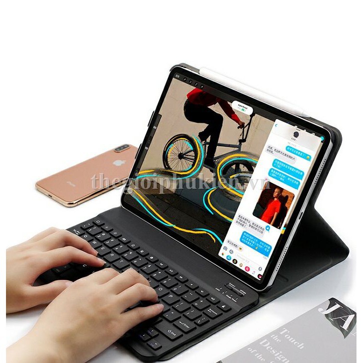 [Mã 99ELSALE hoàn 7% đơn 300K] Bao da Smart Keyboard kèm bàn phím Bluetooth iPad Pro 9.7/ Air1/ Air 2/ ipad 5/6/7/8