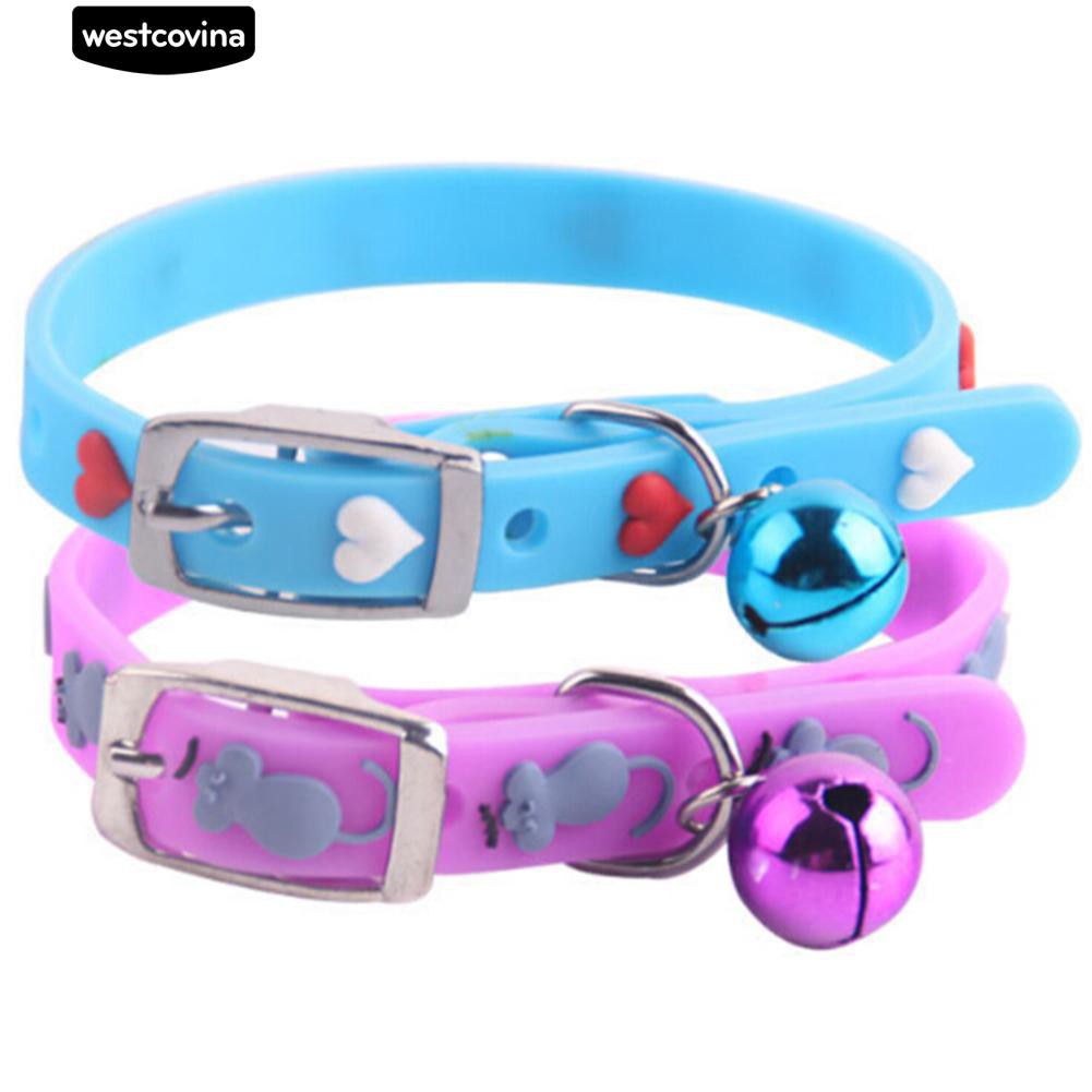 Vòng Cổ Đính Chuông Hình Trái Tim Đáng Yêu Cho Thú Cưng