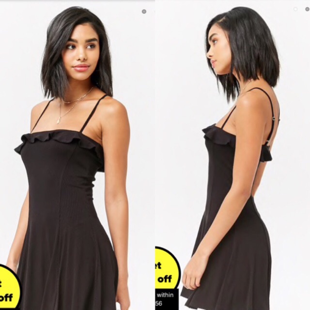 váy 2 dây thun gân f21 bèo ngưc dư xịn NHIỀU MÀU